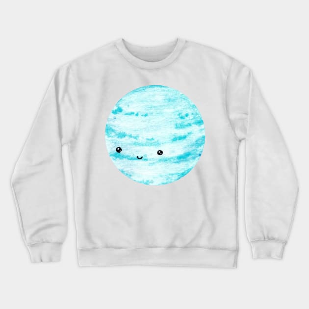 Neptune cute planet Crewneck Sweatshirt by shoko